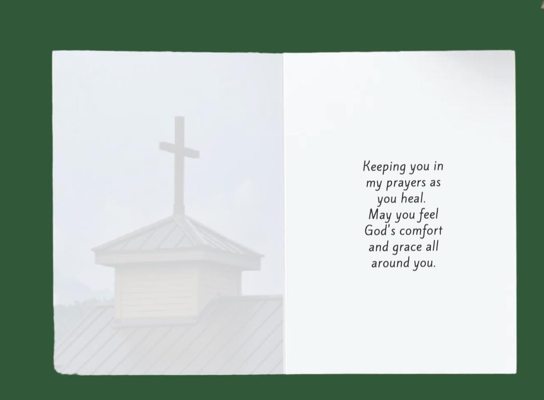 PERSONALIZE** Thinking of you as you Heal