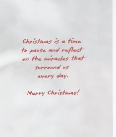 Take time for the quiet at Christmas time