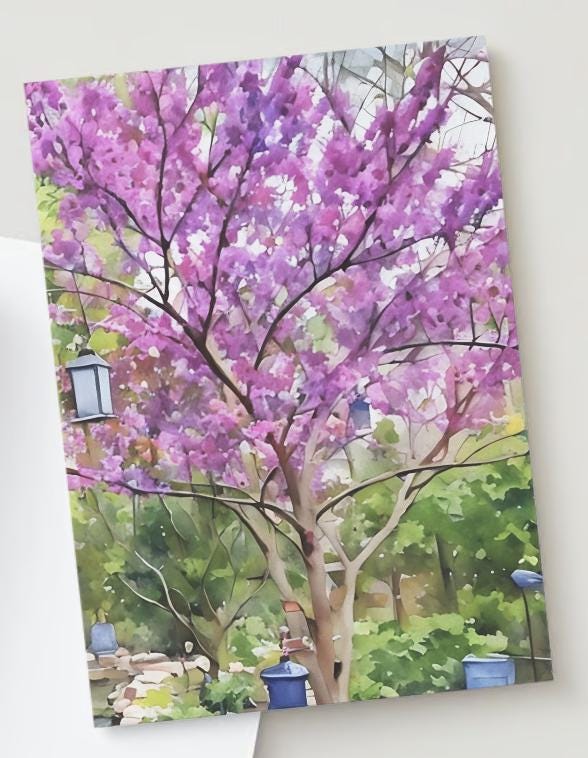 Spring tree in blossom