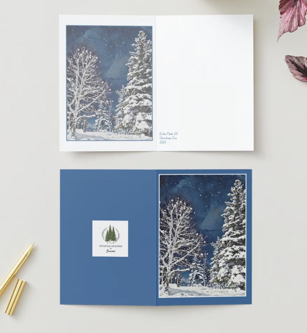 Estes Park, Colorado Holiday Greeting Card
